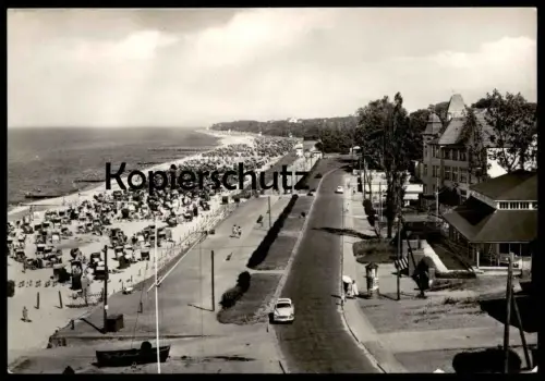 ÄLTERE POSTKARTE KÜHLUNGSBORN 1967 STRANDANSICHT PROMENADE beach plage esplanade Kuehlungsborn postcard Ansichtskarte AK