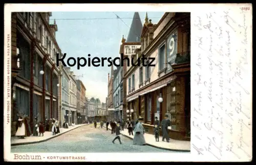 ALTE POSTKARTE BOCHUM KORTUMSTRASSE GASTSTÄTTE MIT WERBUNG 9 SORTEN BIER beer bìere cpa AK Ansichtskarte cpa postcard