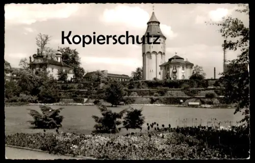 ÄLTERE POSTKARTE RASTATT PAGODENBURG MIT ANLAGEN WASSERTURM cpa postcard Ansichtskarte