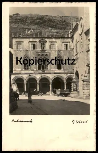 ALTE POSTKARTE DUBROVNIK PHOTO LJUBO TOSOVIC FOTOGRAF Ragusa Raguse Hrvatska Kroatien Croatia Rolls-Royce ? car postcard