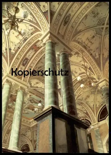 ÄLTERE POSTKARTE DRESDEN SEMPEROPER OBERES VESTIBÜL ZWINGERSEITE OPER SAAL OPERA cpa postcard AK Ansichtskarte