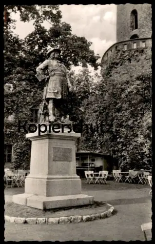ÄLTERE POSTKARTE BIELEFELD SPARRENBURG MIT DENKMAL GROSSER KURFÜRST Burg monument castle cpa postcard AK Ansichtskarte