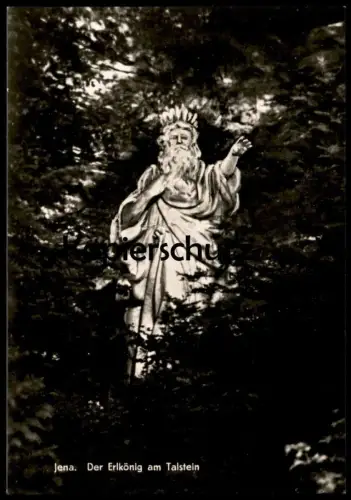 ÄLTERE POSTKARTE JENA DER ERLKÖNIG AM TALSTEIN Schloss Denkmal Statue Monument cpa postcard AK Ansichtskarte