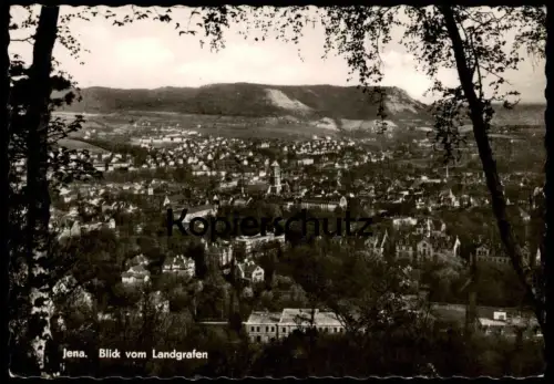 ÄLTERE POSTKARTE JENA BLICK VOM LANDGRAFEN PANORAMA Thüringen Thuringia Thuringe cpa postcard AK Ansichtskarte