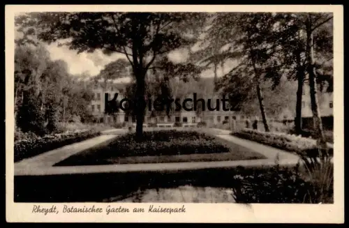 ALTE POSTKARTE RHEYDT BOTANISCHER GARTEN AM KAISERPARK MÖNCHENGLADBACH Park Parque Parc Garden Jardin cpa postcard AK