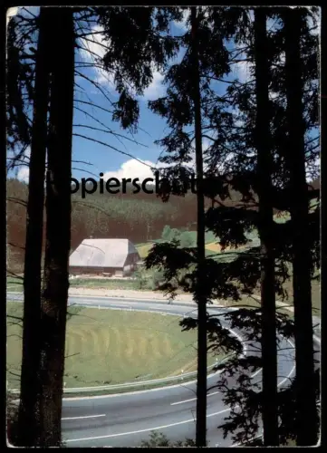 ÄLTERE POSTKARTE IM SCHWARZWALD STRASSE SERPENTINE Pass Route de col Black Forest Foret-Noire 1970 cpa postcard