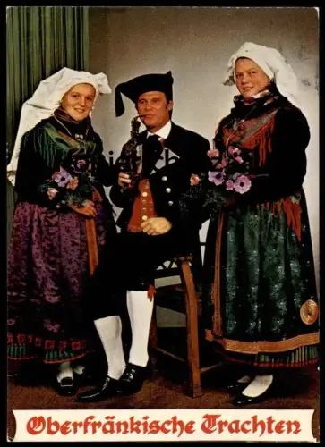 POSTKARTE TRACHT FRANKEN OBERFRÄNKISCHE TRACHTEN Traditional Costume Folklorique Style Oberfranken cpa AK Ansichtskarte
