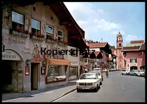 ALTE POSTKARTE MITTENWALD WEINSTUBEN BOZEN KONDITOREI BÄCKEREI BMW BAKERY BOULANGERIE AUTO AUTOS car cars cpa postcard