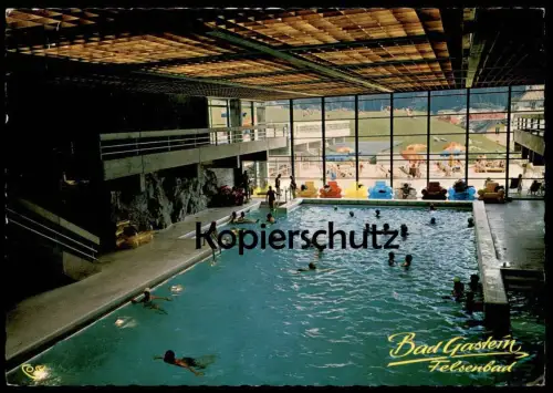 ÄLTERE POSTKARTE BAD GASTEIN FELSENBAD Bad Piscine Swimming Pool Schwimmbad Baths cpa postcard AK Ansichtskarte