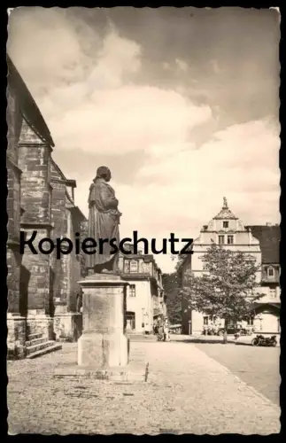 ÄLTERE POSTKARTE WEIMAR HERDER-DENKMAL MIT HERDERPLATZ HERDERDENKMAL Dichter Motorrad Moto Motorbike Motocyclette AK cpa