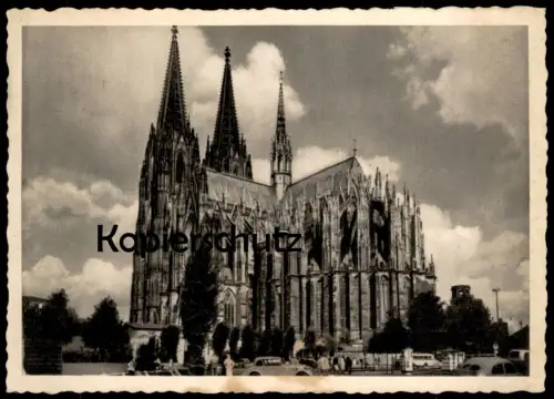 ÄLTERE POSTKARTE KÖLN DER KÖLNER DOM 1956 Autos Auto car cars Voitures Cöln Cologne Keulen AK Ansichtskarte postcard cpa