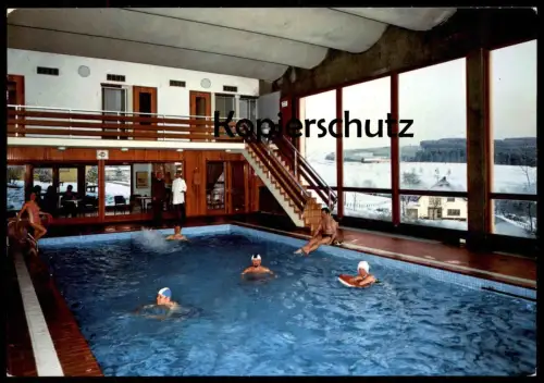 ÄLTERE POSTKARTE DESSERATH HAUS CHRISTINA EIFEL DEUDESFELD DAUN Bad Piscine Swimming Pool AK Ansichtskarte cpa postcard