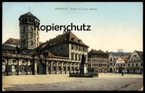 ALTE POSTKARTE BAYREUTH PARTIE AM ALTEN SCHLOSS 1912 ALTES SCHLOSS castle chateau Ansichtskarte AK cpa postcard