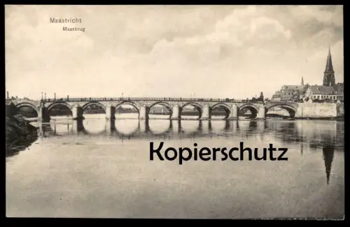 ALTE POSTKARTE MAASTRICHT MAASBRUG PANORAMA Brug Brücke Niederlande Ansichtskarte Ansichtkaart cpa postcard AK