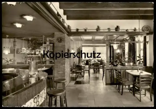 ÄLTERE POSTKARTE RHEINE ALTES GASTHAUS HAGEMANN KANALHAFEN Gastwirtschaft Restaurant Theke Ansichtskarte AK cpa postcard