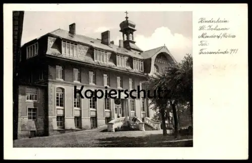 ALTE POSTKARTE KINDERHEIM ST. JOHANN NIENDORF OSTSEE TRAVEMÜNDE LÜBECK children's hom foyer d'enfants Ansichtskarte cpa
