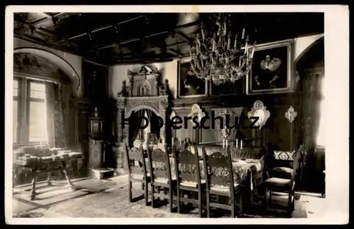ÄLTERE POSTKARTE SCHLOSS MESPELBRUNN AHNENSAAL 1951 Spessart chateau castle Ansichtskarte AK cpa postcard