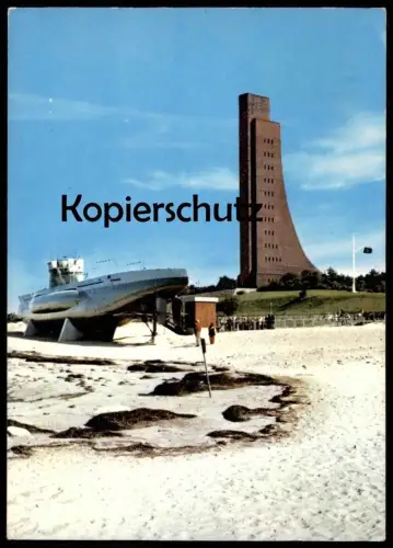 POSTKARTE U-BOOT U 995 LABOE UNTERSEEBOOT & MARINEDENKMAL 1977 Schiff submarine u-boat sous-marin Ansichtskarte AK