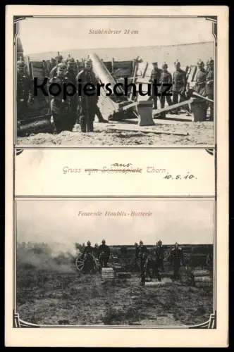 ALTE POSTKARTE GRUSS VOM SCHIESSPLATZ THORN Soldaten Militär Soldats Military Torun Ostpreussen Ostpreußen polska poland