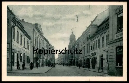 ALTE POSTKARTE IGLAU JIHLAVA KOMENSKYSTRASSE MIT STADTTHEATER CZECHOSLOVAKIA Czech Republic Tchèquie Mähren Moravie AK