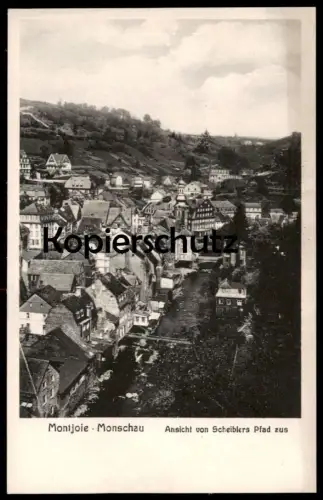 ALTE POSTKARTE MONSCHAU MONTJOIE ANSICHT VON SCHEIBLERS PFAD AUS Verlag Salzburg Ansichtskarte AK cpa postcard