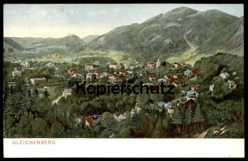 ALTE POSTKARTE BAD GLEICHENBERG PANORAMA Totalansicht Steiermark Österreich Austria cpa postcard AK Ansichtskarte