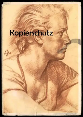 ALTE POSTKARTE W. WILLRICH STEIRISCHE BERGBAUERNTOCHTER Stempel VDA Kameradschaftsopfer Dezember 1941 postcard AK cpa