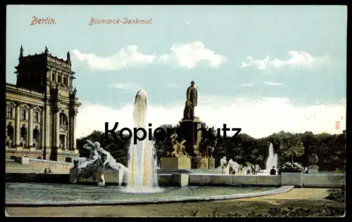 ALTE POSTKARTE BERLIN BISMARCK DENKMAL monument cpa postcard AK Ansichtskarte Berlino