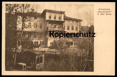 ALTE POSTKARTE BAD SULZA KINDERHEIM SONNENSTEIN DEUTSCHES ROTES KREUZ BERLIN Children's Home Ansichtskarte cpa postcard