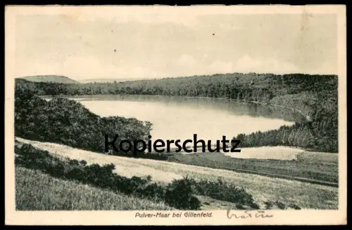 ALTE POSTKARTE PULVER-MAAR BEI GILLENFELD 1912 DAUN PULVERMAAR Eifel Ansichtskarte AK cpa postcard Vulkan vulcan volcan