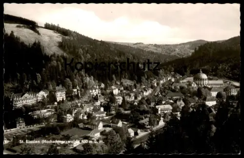 ÄLTERE POSTKARTE ST. BLASIEN 1959 PANORAMA HOCHSCHWARZWALD TOTAL Totalansicht Ansichtskarte AK cpa postcard black forest