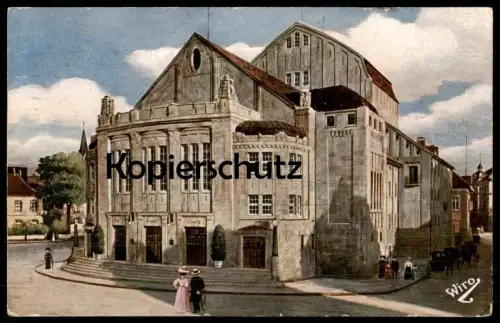 ALTE POSTKARTE OSNABRÜCK STADTTHEATER 1915 PAAR WIEDEMANN'S KÜNSTLERKARTEN WIRO No. 2247 A Feldpost Theater Theatre cpa