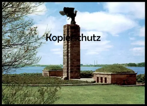POSTKARTE U-BOOT GEFALLENEN GEDENKSTÄTTE KIEL MÖLTENORT submarine monument sous-marin postcard cpa Ansichtskarte AK