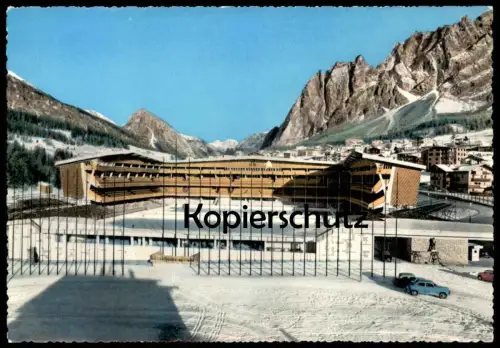 ÄLTERE POSTKARTE CORTINA STADIO OLIMPICO DEL GHIACCIO Olymisches Eisstadion olympic ice stadium stade Eishockey postcard