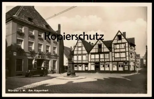 ALTE POSTKARTE MÜNSTER WESTFALEN BRAUHAUS AM KIEPENKERL SCHLACHTEREI WIRTSCHAFT FR. WIELERS Brauerei brewery AK cpa