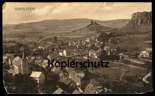 ALTE POSTKARTE GEROLSTEIN EIFEL PANORAMA TOTALANSICHT GESAMTANSICHT MUNTERLEY AUBERG Total Ansichtskarte AK cpa postcard