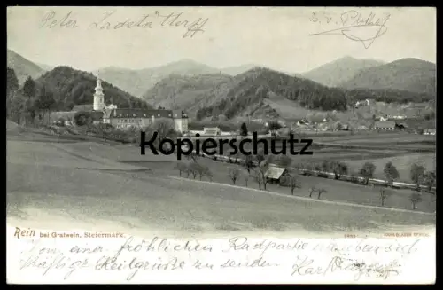ALTE POSTKARTE REIN BEI GRATWEIN GRAZ PANORAMA Steiermark Österreich Austria Autriche cpa postcard AK Ansichtskarte