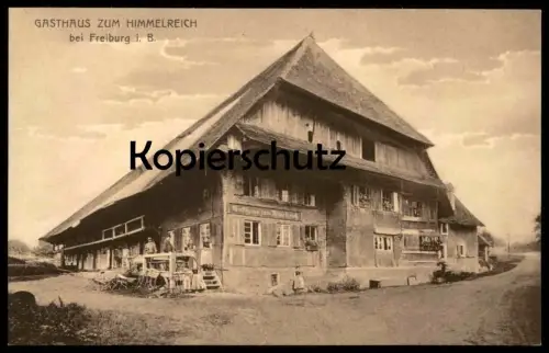 ALTE POSTKARTE KIRCHZARTEN GASTHAUS ZUM HIMMELREICH BEI FREIBURG SCHWARZWALD BLACK FOREST cpa postcard AK Ansichtskarte