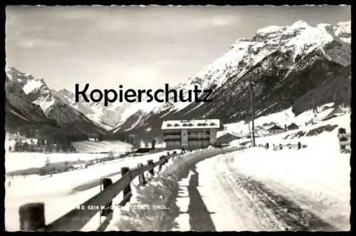 ÄLTERE POSTKARTE TRINS 1961 GSCHNITZTAL TIROL bei Fulpmes Gries Steinach Gschnitz Mühlbachl Neustift Schnee Snow Winter