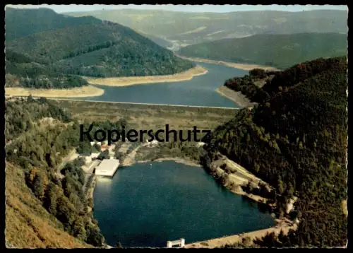 ÄLTERE POSTKARTE SÖSETALSPERRE BEI OSTERODE HARZ Talsperre Sperrmauer Barrage dam reservoir cpa postcard Ansichtskarte