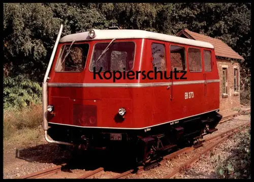 POSTKARTE GLEISKRAFTWAGEN EH 373 IN OSNABRÜCK PIESBERG EX DUISBURG HÄFEN Train Zug Railway Eisenbahn Lokomotive AK cpa