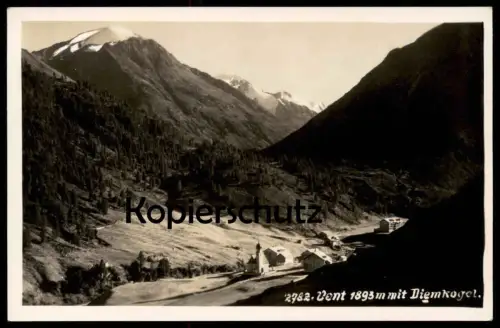 ALTE POSTKARTE VENT 1893 METER BEI SÖLDEN MIT DIEMKOGEL ÖTZTAL TIROL ÖSTERREICH Ansichtskarte AK cpa postcard