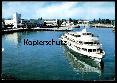 ÄLTERE POSTKARTE FRIEDRICHSHAFEN MS STUTTGART MOTORSCHIFF Schiff Ship Bateau Baujahr 1960 Ansichtskarte postcard cpa AK