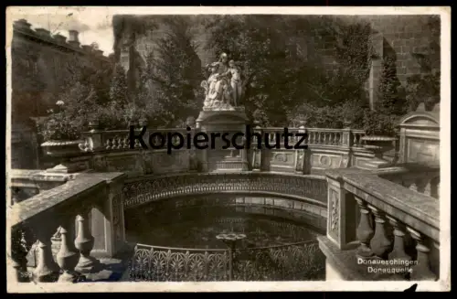 ALTE POSTKARTE DONAUESCHINGEN DONAUQUELLE Quelle spring source Ansichtskarte AK cpa postcard