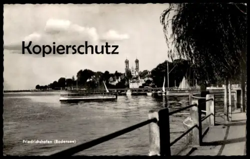 ÄLTERE POSTKARTE FRIEDRICHSHAFEN BODENSEE ANLEGER Ansichtskarte AK cpa postcard
