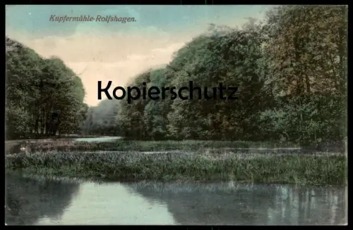 ALTE POSTKARTE KUPFERMÜHLE ROLFSHAGEN 1911 Auetal Tremsbüttel Rohlfshagen Kupfermacher Ansichtskarte AK cpa postcard