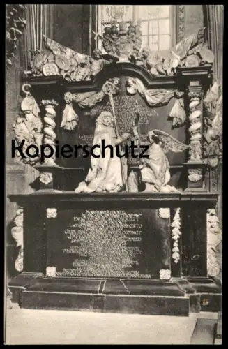 ALTE POSTKARTE MÜNSTER GRAB KARDINAL BISCHOF CHRISTOPH BERNHARD VON GALEN Denkmal Funeral Monument Bishop Engel Angel AK