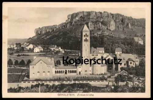 ALTE POSTKARTE GEROLSTEIN IN DER EIFEL ERLÖSERKIRCHE Kirche church église Ansichtskarte AK cpa postcard