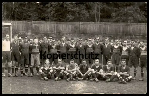 ALTE FOTO POSTKARTE FUSSBALL 1. FC PFORZHEIM ? Photo Fußball football soccer Trikot jersey maillot cpa photo postcard AK