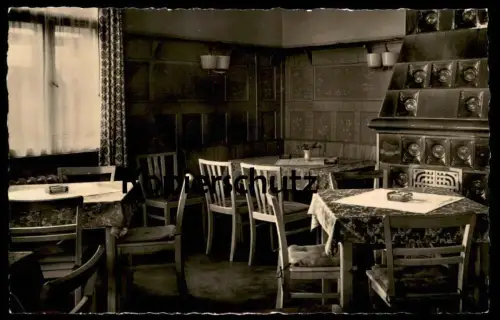 ALTE POSTKARTE HO-GASTSTÄTTE AUERSBERG SPEISEZIMMER WILDENTHAL Kachelofen Eibenstock bei Johanngeorgenstadt postcard cpa